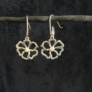 Sterling Silver with Clear Stone Earrings